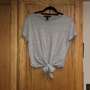 Forever 21 front tie tee